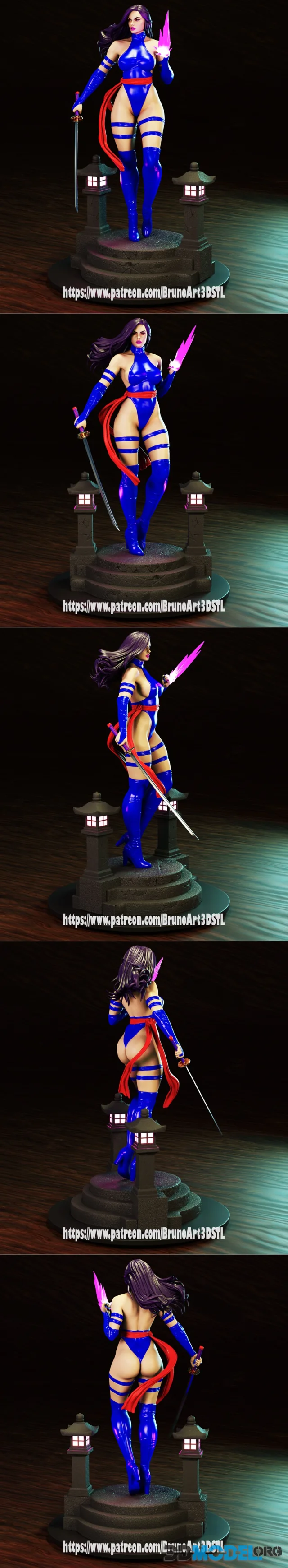 BrunoArt3D - Psylocke – Printable