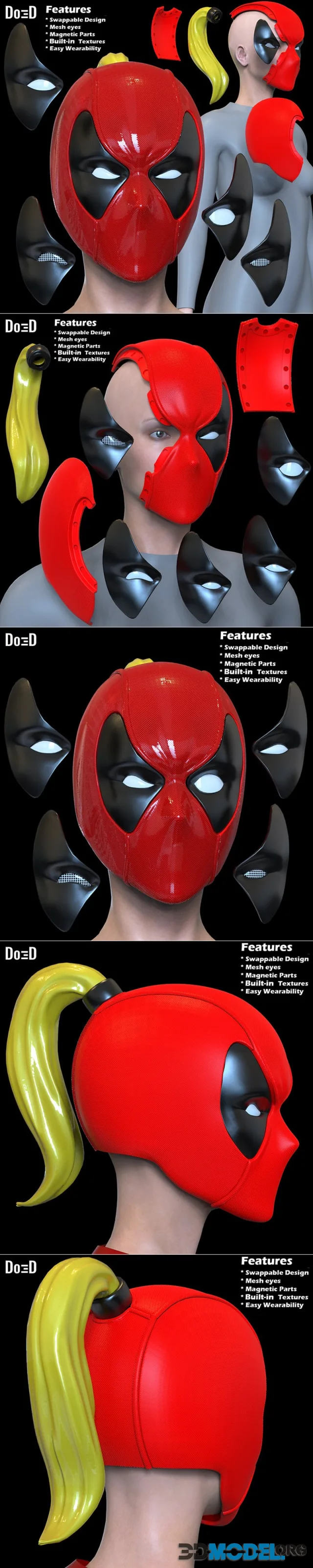 Lady Deadpool helmet – Printable