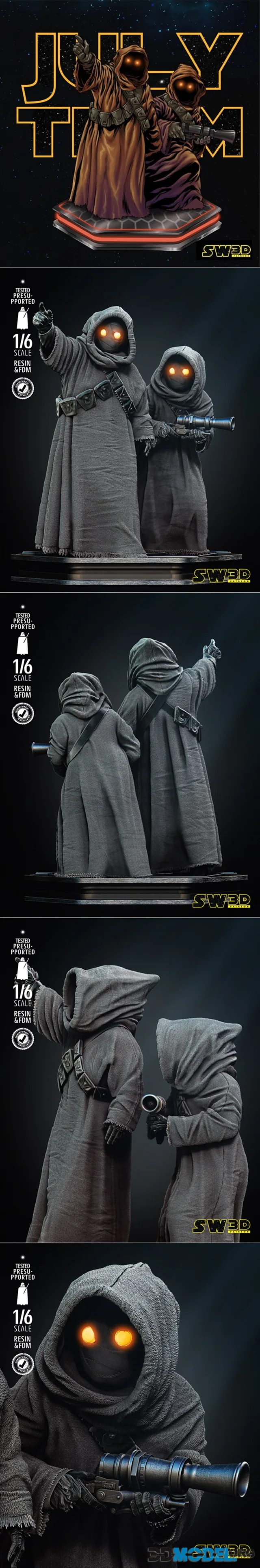 SW3D - Jawas Sculpture – Printable