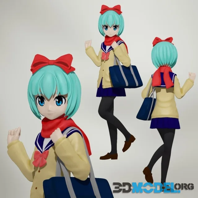 Sailor suit Delmo-chan – Printable
