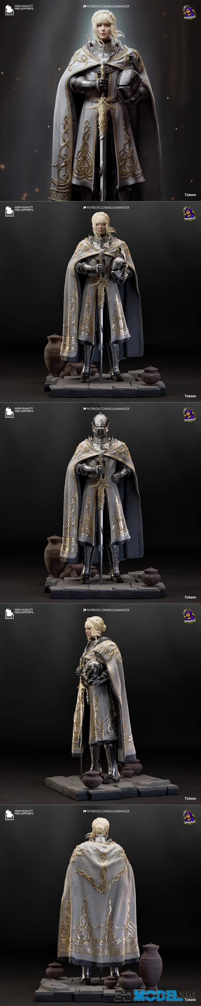 Bulkamancer Sculpts - Needle Knight Leda (Elden Ring) – Printable
