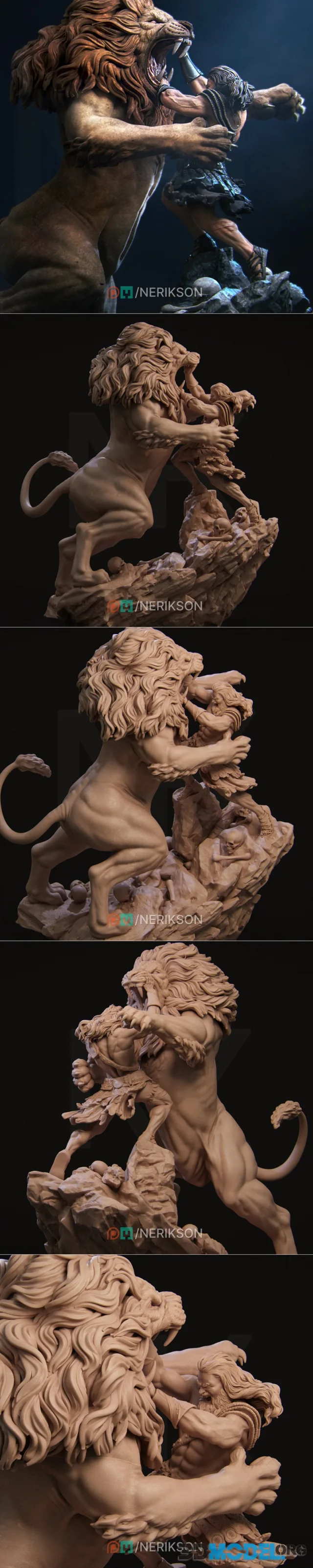 Nerikson - Heracles and Nemean Lion – Printable