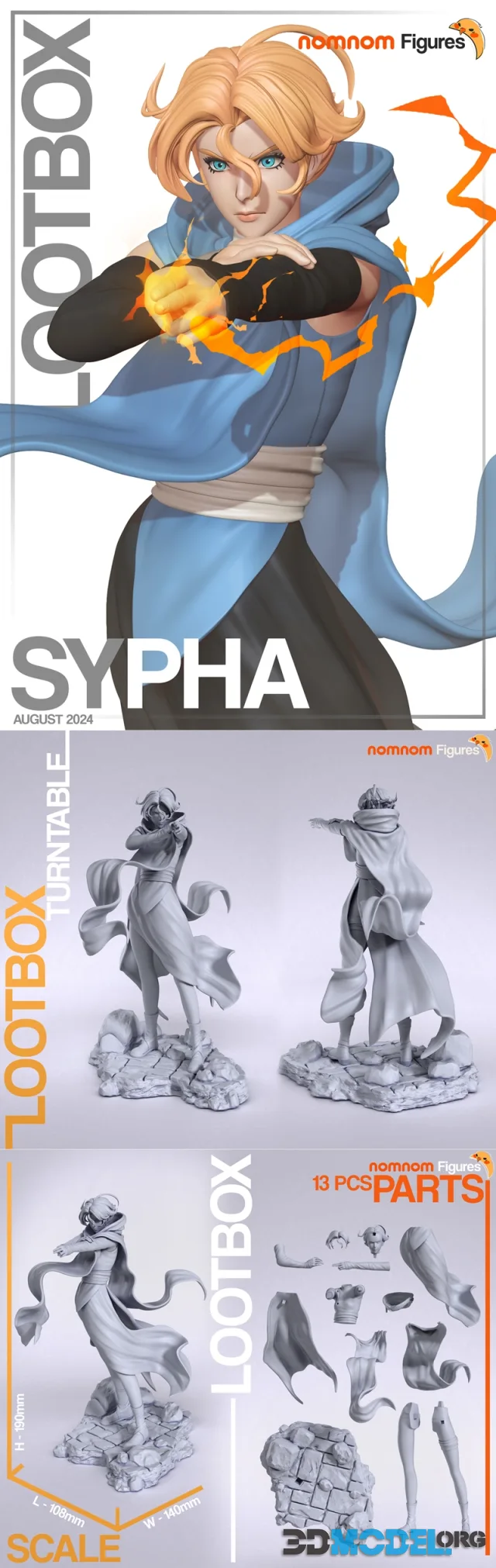 Nomnom Figures - Sypha - Castlevania – Printable