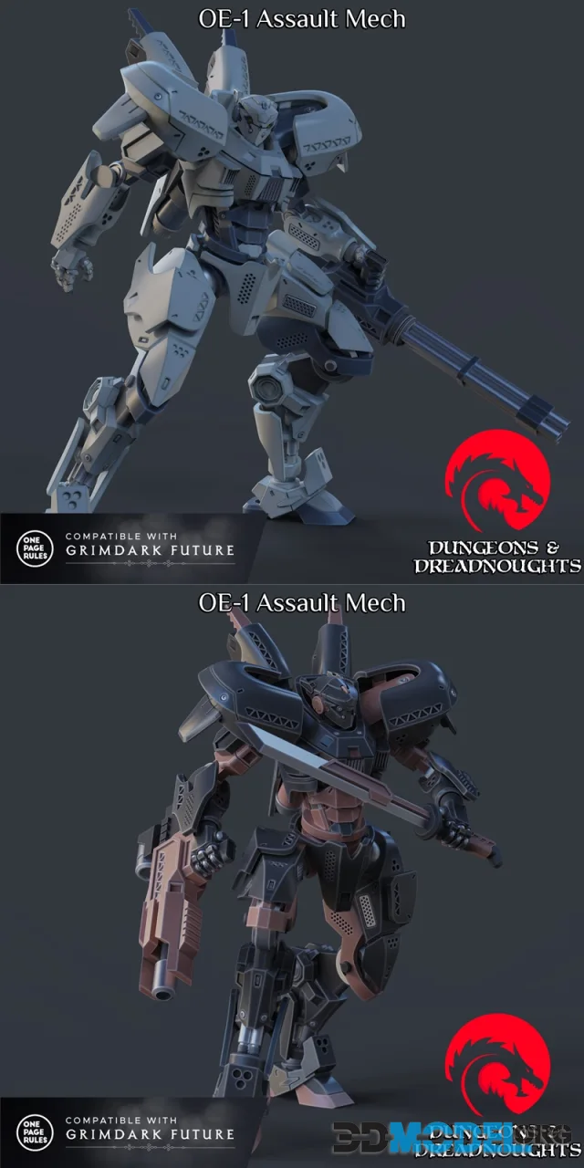 OE-1 Assault Mech – Printable
