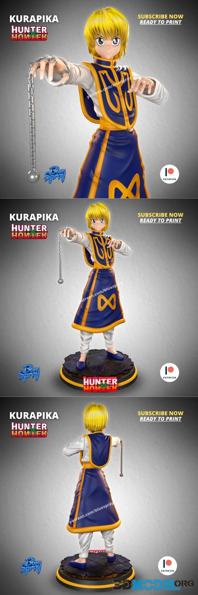Blue Spray - Kurapika (Hunter X Hunter) – Printable