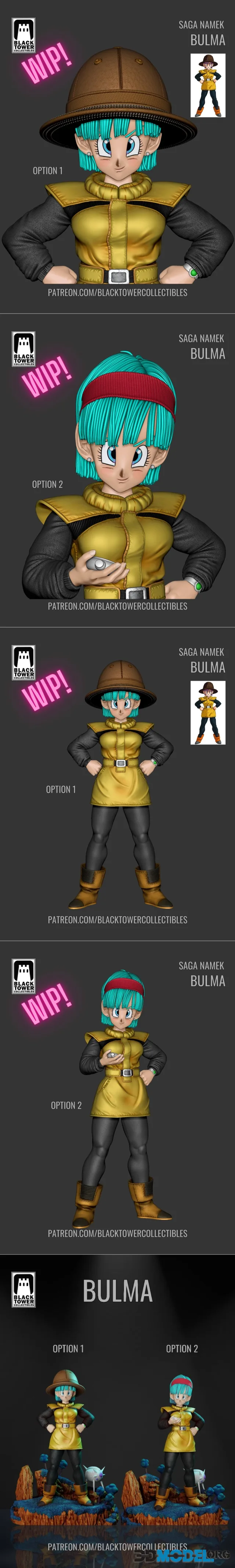 Black Tower Collectibles - Bulma Namek – Printable