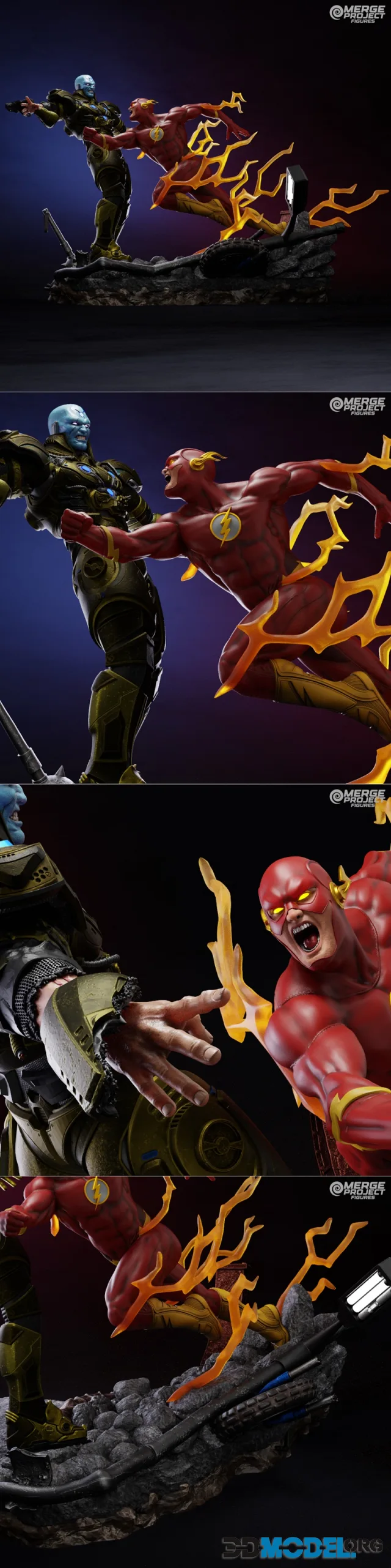 Flash Vs Brainiac Luthor – Printable