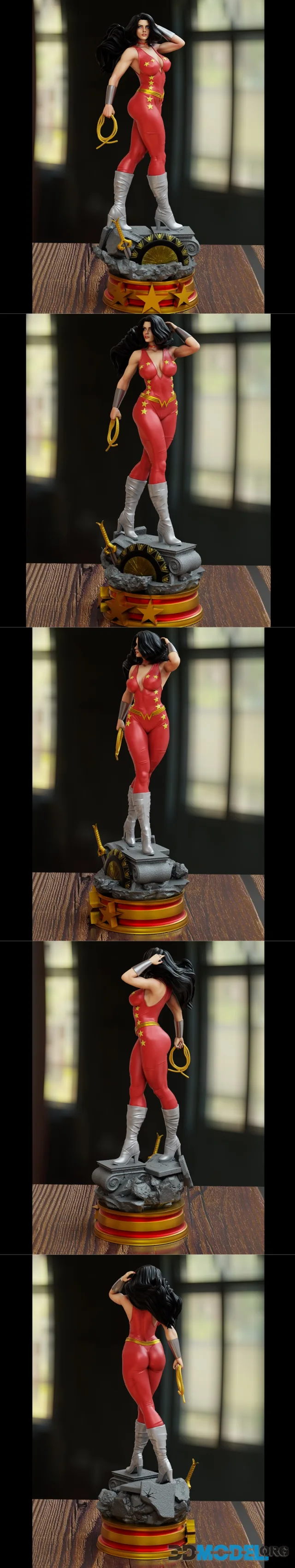 BrunoArt3D - Donna Troy red uniform – Printable