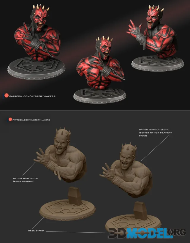 Darth Maul Bust – Printable