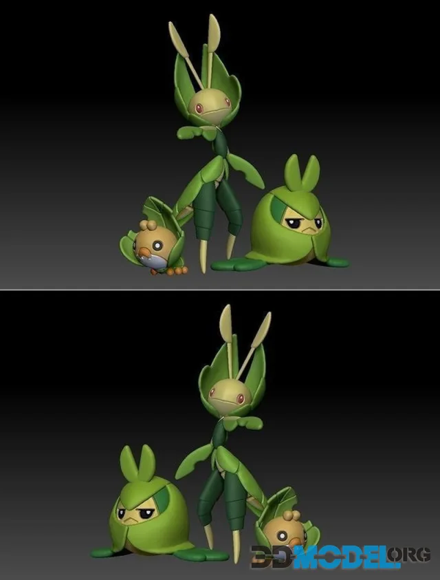 Pokemon Sewaddle Swadloon Leavanny – Printable