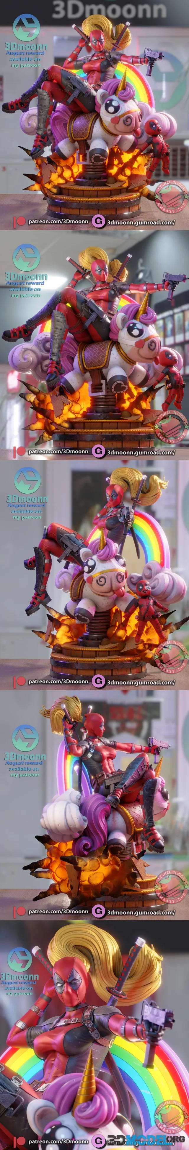 3Dmoonn - Lady Deadpool – Printable