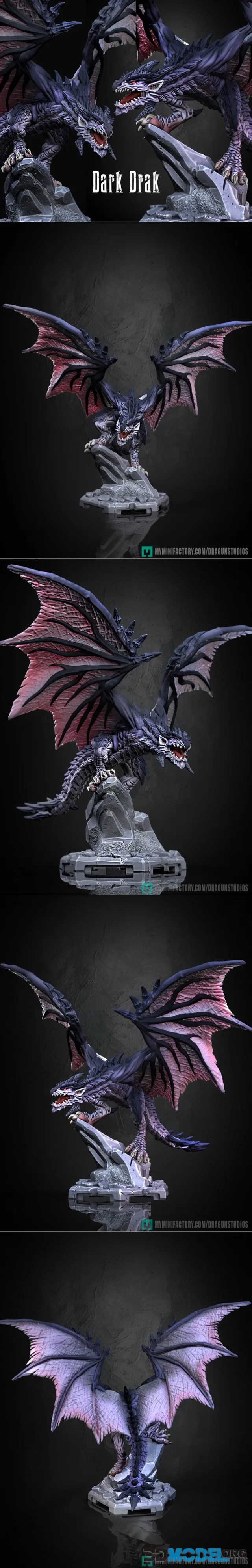 Dark Drak Wyvern – Printable