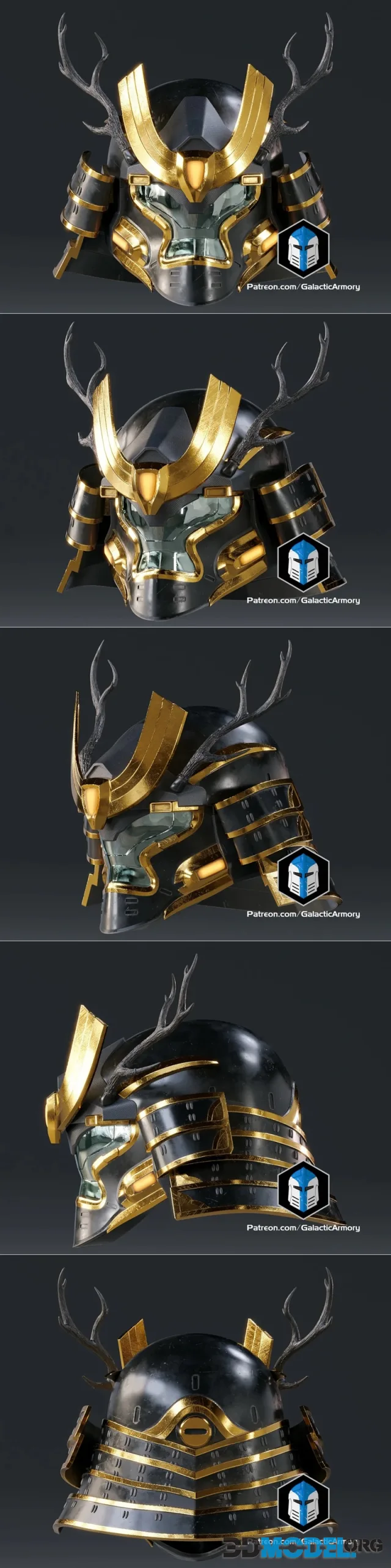 Halo Infinite Kabuto Helmet V2 - Galactic Armory – Printable