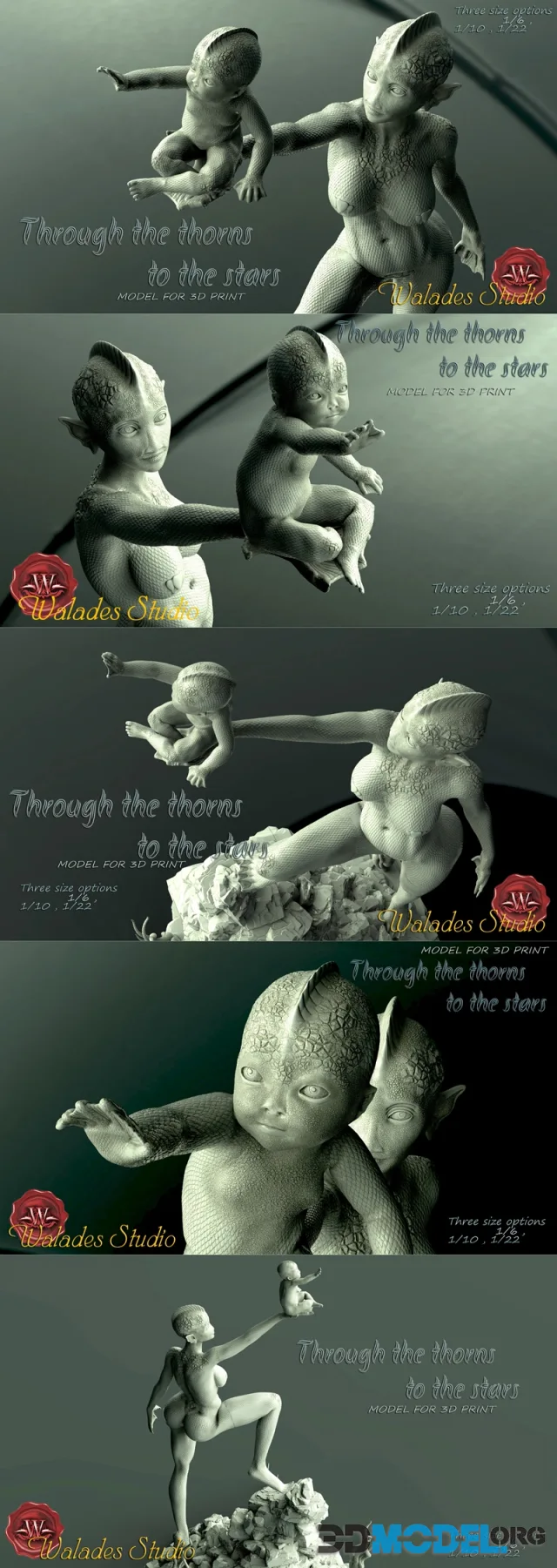 Through the thorns to the stars – Printable