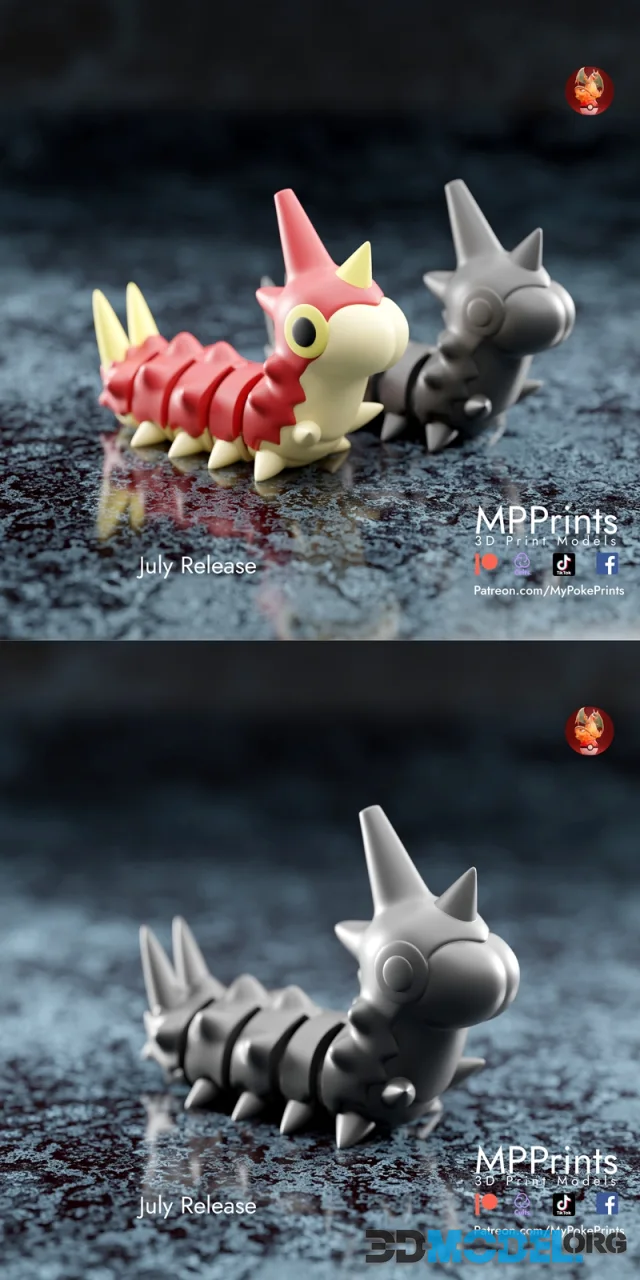 Articulated Wurmple – Printable