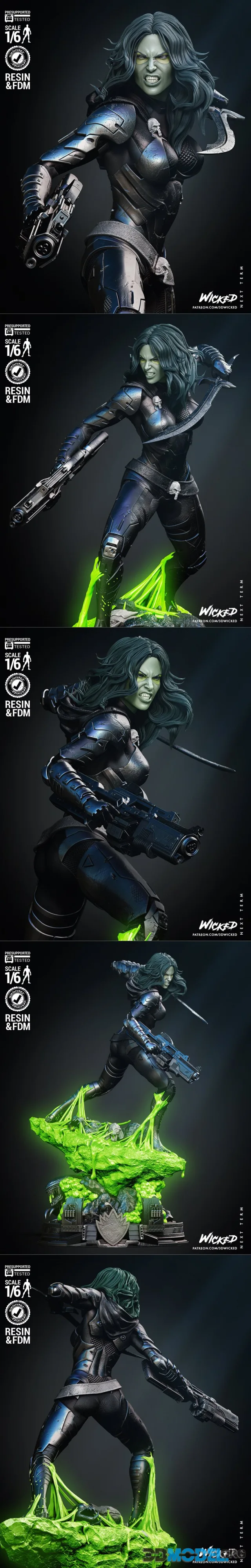 WICKED - Gamora Comic Version Sculpture – Printable