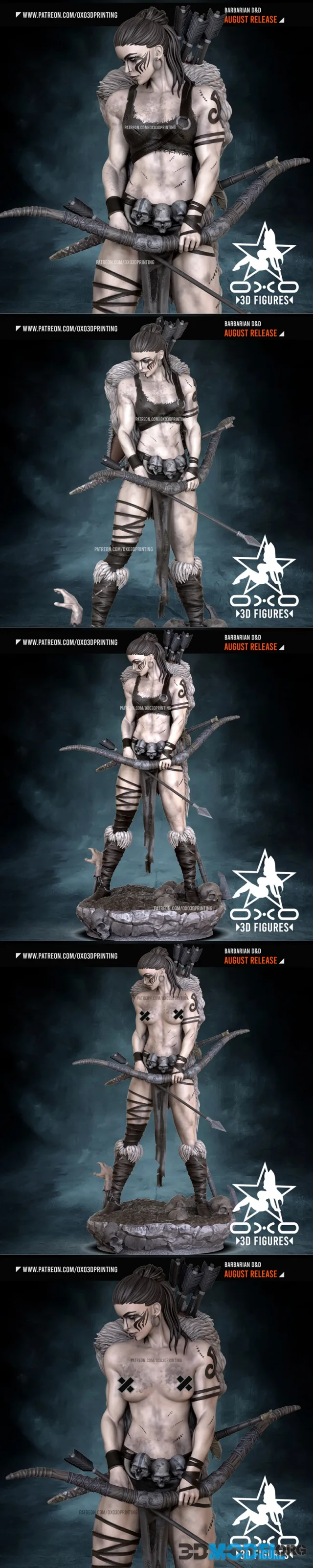 OXO3D Figures - Barbarian – Printable