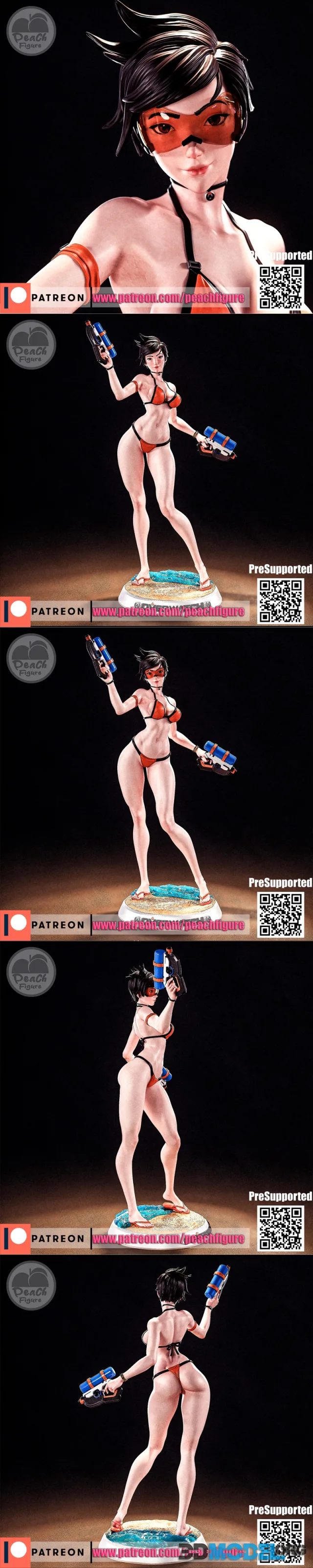 Peach Figure - Tracer – Printable