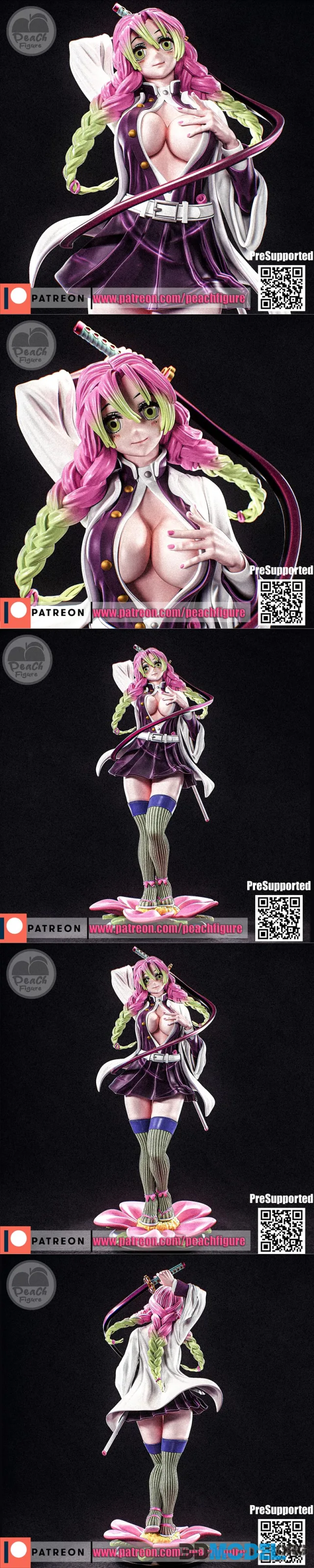 Peach Figure - Mitsuri Kanroji – Printable