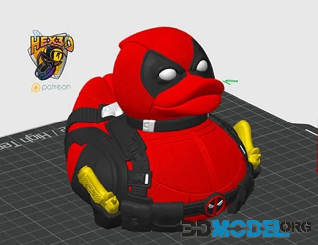 Hex3D - Deadpool Duck – Printable