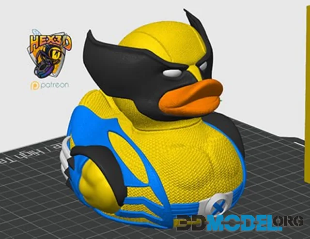Hex3D - Wolverine Duck – Printable