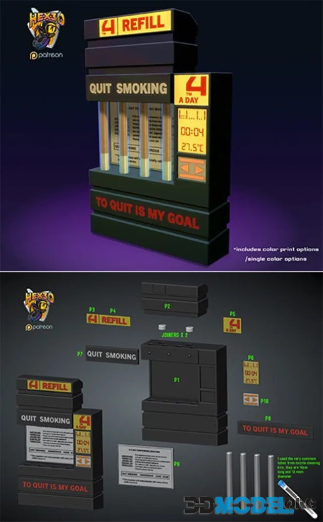 Hex3D - TQIMG Color Version – Printable