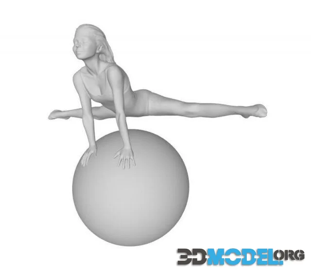 Acrobat on a ball