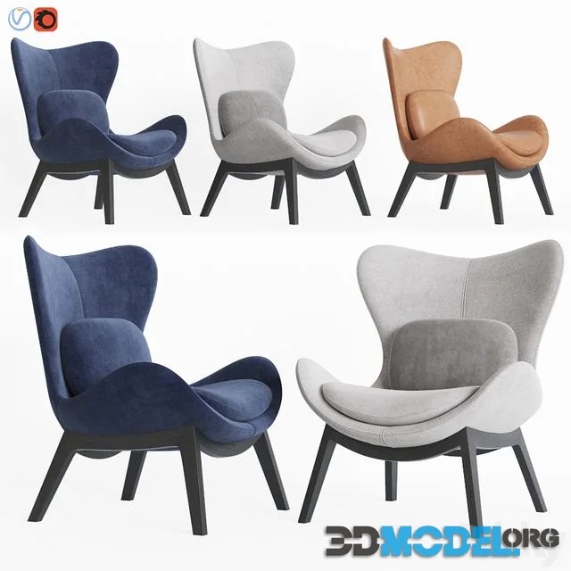 Calligaris lazy armchair (3 color)