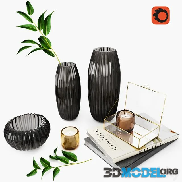 Decorative set MURANO By Paolo Castelli