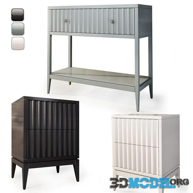 Dresser console and bedside table Austin. Console, nightstand by Dantone Home