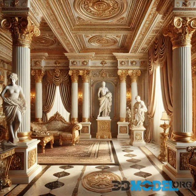Harmony and luxury are about antique style