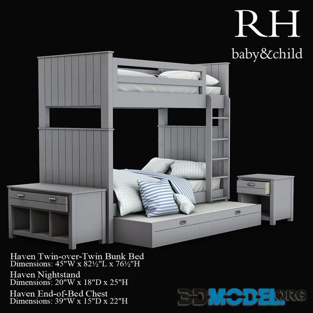 Haven Twin-over-Twin Bunk Bed