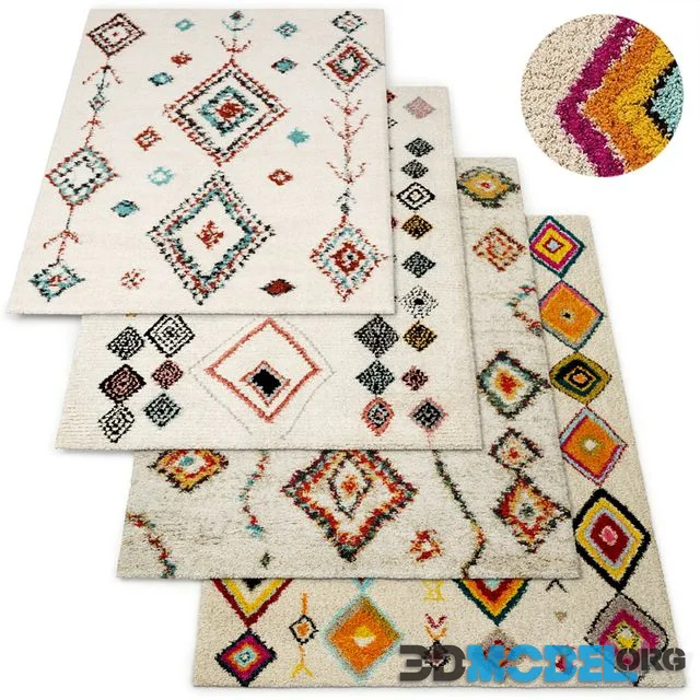 Shaggy rug Multicolour Collection by Benuta