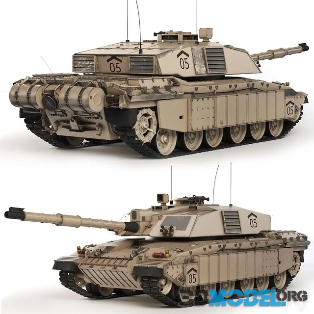 3D Model – Tank Challenger 2 2010