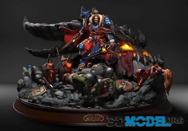 Varian Wrynn Diorama