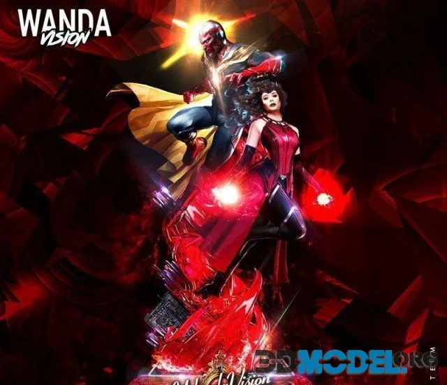 Wicked – Wanda and Visiom Sculpture Diorama