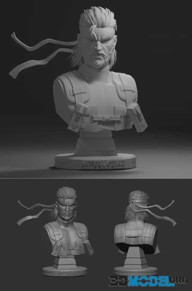 Solid Snake Bust - jardelguim – Printable