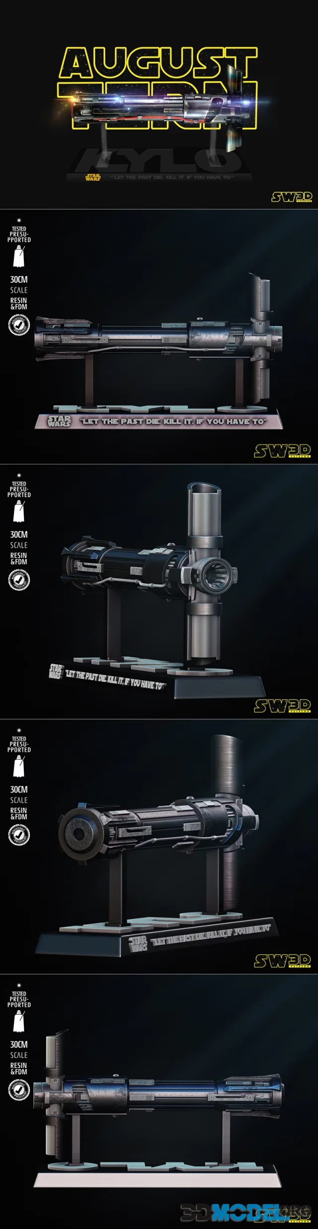 SW3D - Kylo Ren Lightsaber – Printable