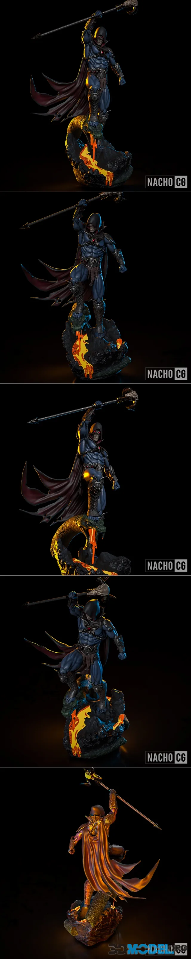 Fan Art - Skeletor II standalone Statue – Printable
