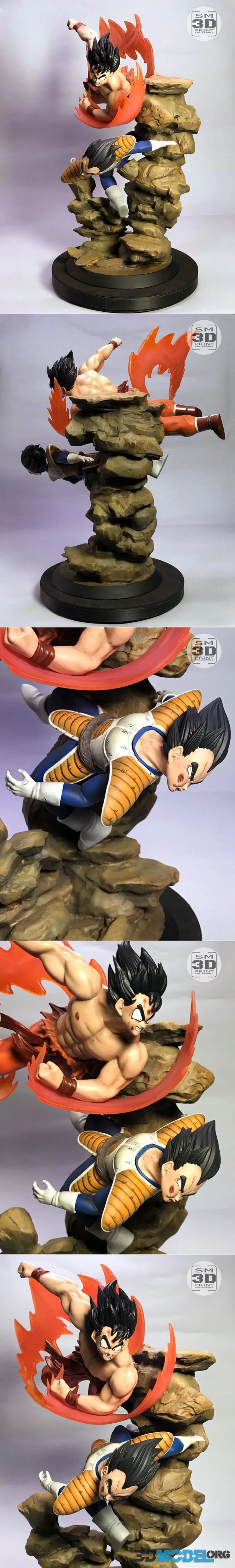 Goku Kaioken Vs Vegeta – Printable