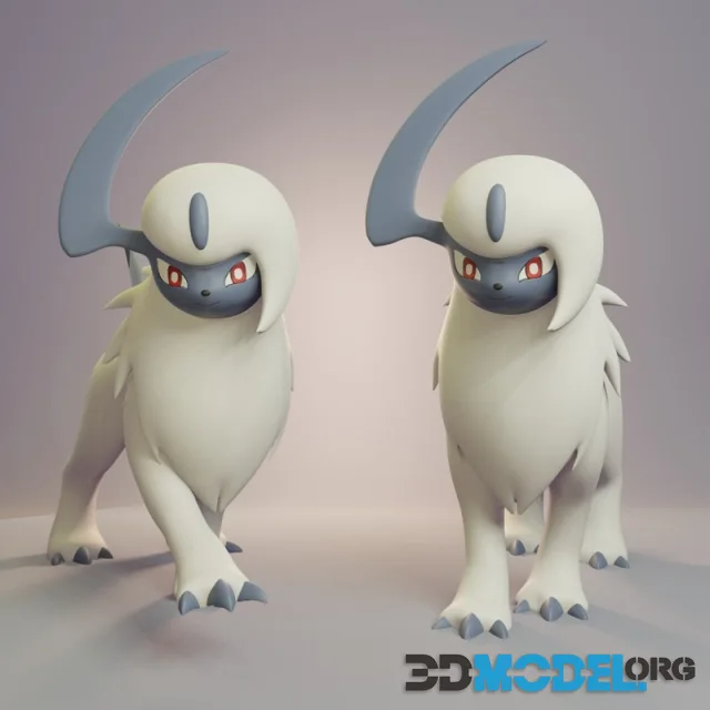 Pokemon - Absol with 2 poses – Printable