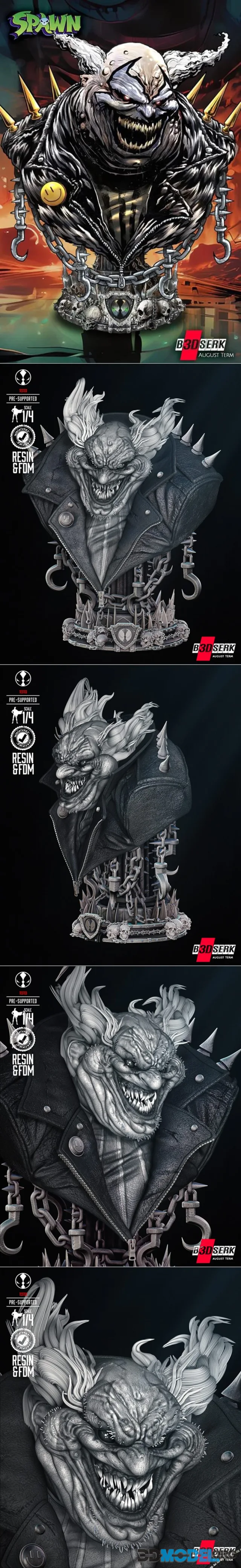 B3DSERK - Violator Clown Portrait Bust – Printable