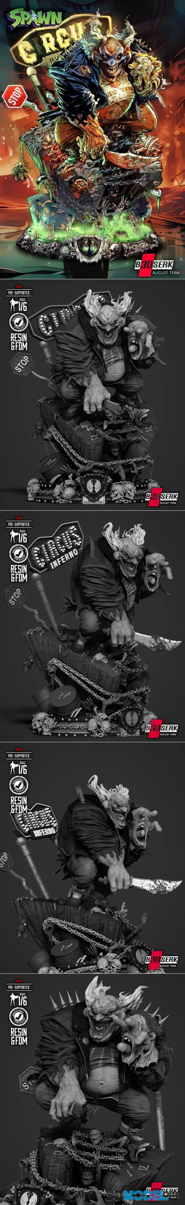 B3DSERK - Violator Clown Sculpture – Printable