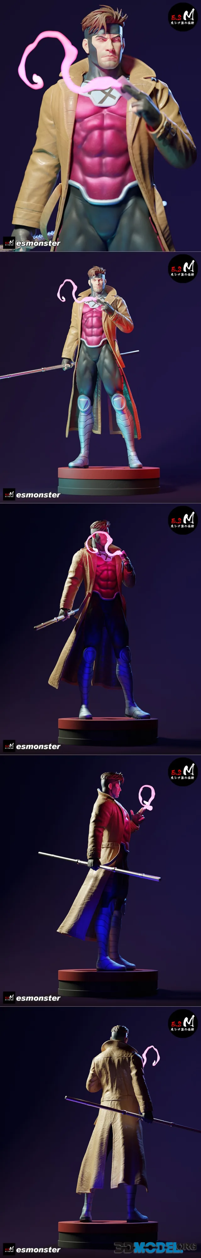 E.S Monster - Gambit Marvel – Printable