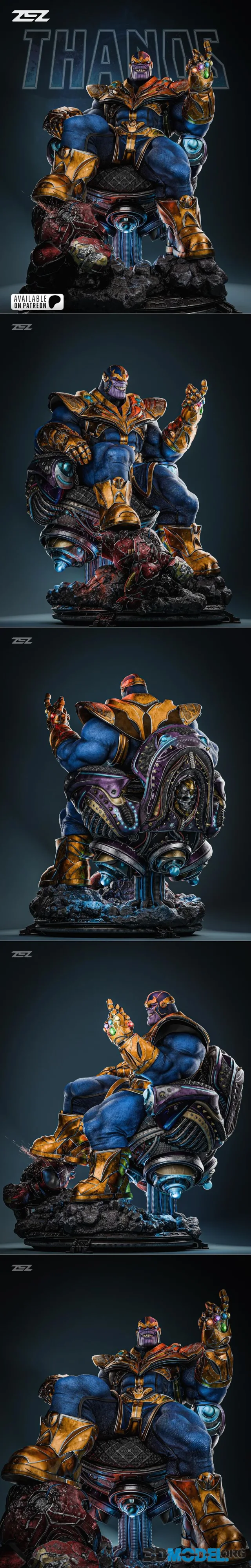 ZEZ Studios - Thanos Sculpture and Bust – Printable