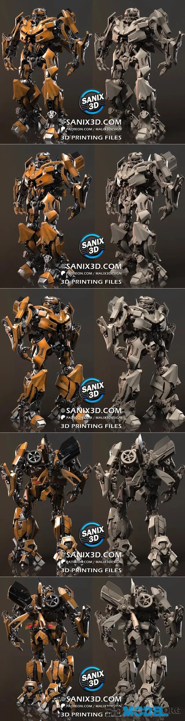 Sanix - Bumblebee - Transformers – Printable