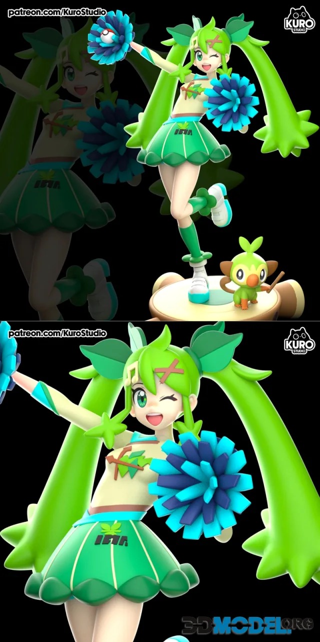 Kuro Studio - Grass Miku – Printable