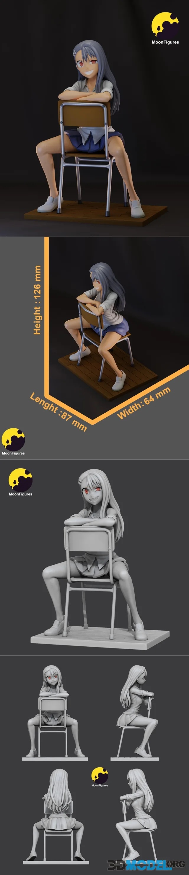 Moon Figures - Hayase Nagatoro – Printable