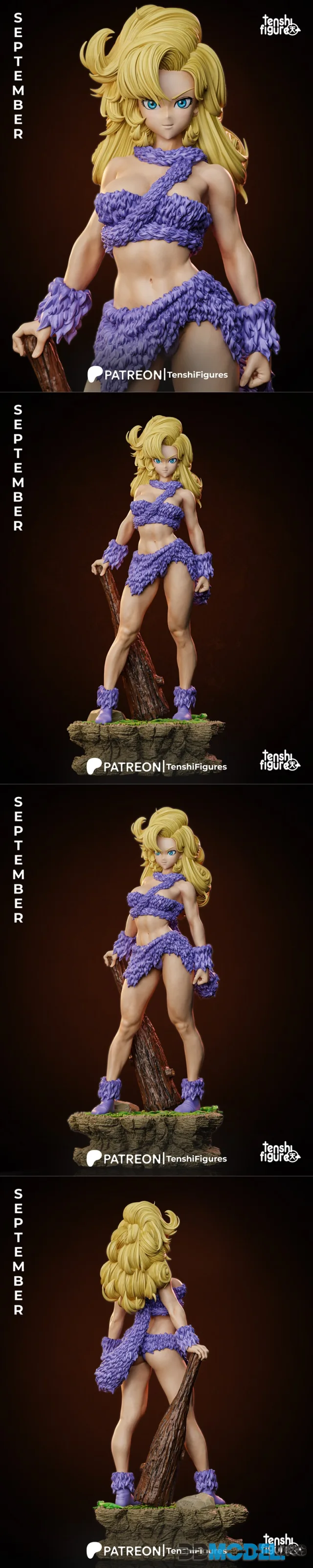 Tenshi Figures - Ayla - Chrono Trigger – Printable
