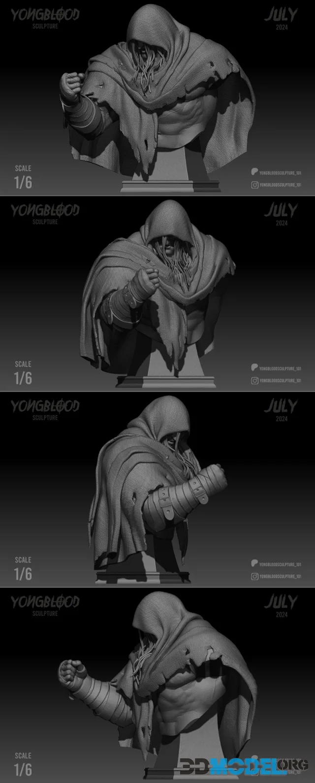 M Bison Bust – Printable